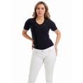thumbnail image 2 of Womens Microfiber V-Neck T-shirt, 2 of 2