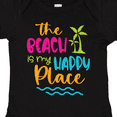 thumbnail image 4 of Inktastic Spring Break the Beach is My Happy Place Boys or Girls Baby Bodysuit, 4 of 5