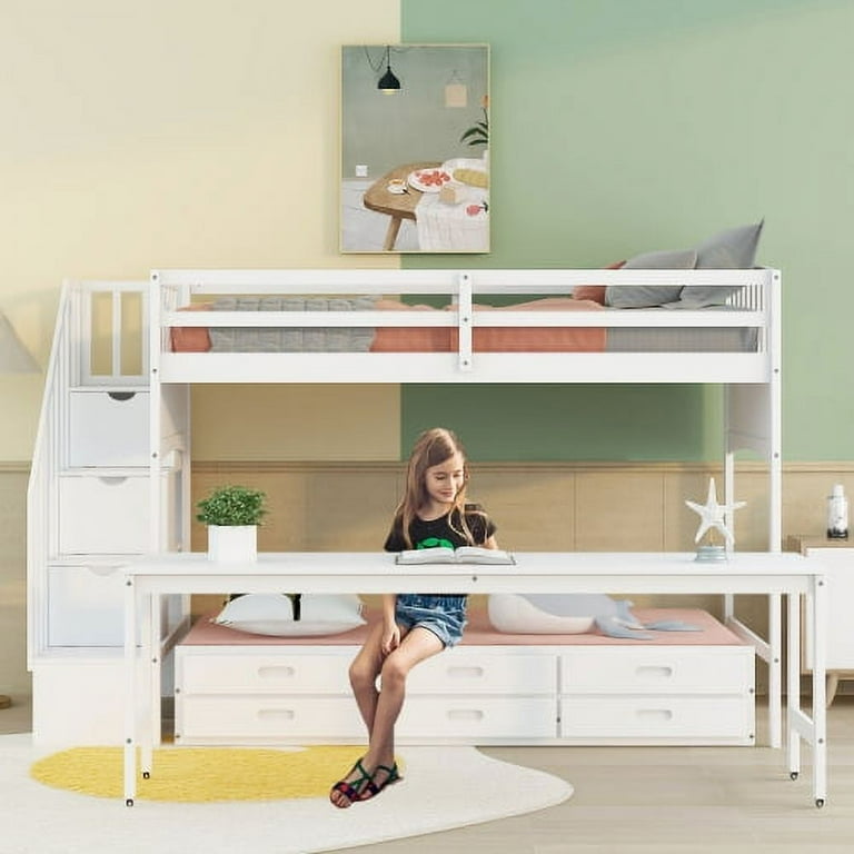Twin xl top loft bed frame