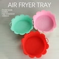 thumbnail image 4 of Matoen Reusable Silicone Air Fryer Liners Flower Shaped Air Fryer Liners Red, 4 of 8