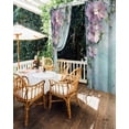 thumbnail image 5 of nqOlkjepod Outdoor Curtains for Patio Waterproof, Spring Pink Flower Outdoor Privacy Panels Grommet, Branch Leaves Mottled Walls Garden Blackout Outside Curtains for Porch/Cabana 54"x84", 2 Panels, 5 of 8