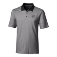 thumbnail image 2 of Men's Cutter & Buck  Black Omaha Storm Chasers Forge Tonal Stripe Stretch Polo, 2 of 3