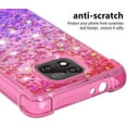 thumbnail image 4 of Case for Motorola Moto G Power 2021,Creativity Clear Gradient Quicksand Glitter Flowing Liquid Floating TPU Case Bling Diamond Sparkle Cover for Moto G Power 2021 JB Pink Mauve, 4 of 7