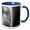 Blue/White, variant on 3drose, Shapes in Black and White, 11oz Mug