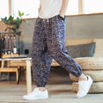thumbnail image 5 of Streetwear Spring Summer Harajuku Casual Harem Men's Pants Printing Oversize Pants Ankle Length Cotton Baggy Pants For Man, 5 of 6