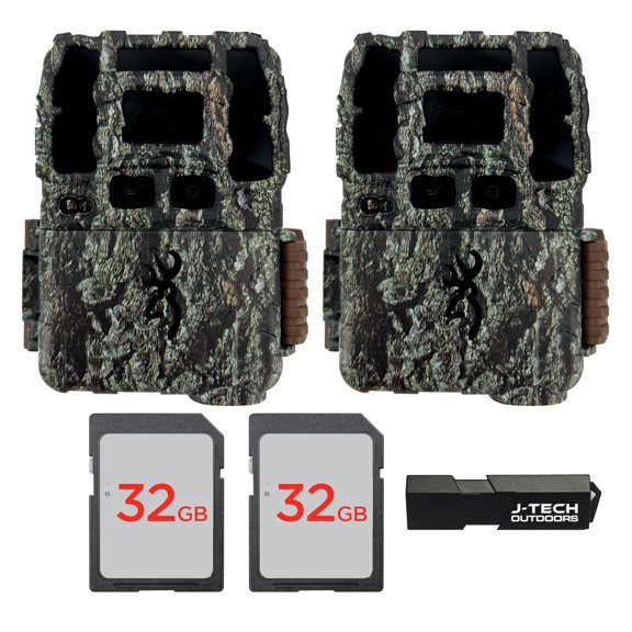 (2) Browning Dark Ops DCL Nano Trail Game Camera Bundle Includes 32GB Memory Card and J-TECH Card Reader (26MP) | BTC6DCLN