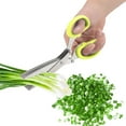 thumbnail image 4 of Kitchen Scissor, Stainless Steel 5 Layers Kitchen Scissors Scallion Sushi Shredded Tool, 4 of 8