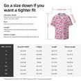 thumbnail image 7 of Xecao offers the Cute Watermelon Flamingo for Men's Casual Short-sleeved Shirt, a button-up collared shirt with a pocket, perfect for beach vacations and yacht travel in the X-Large size., 7 of 7