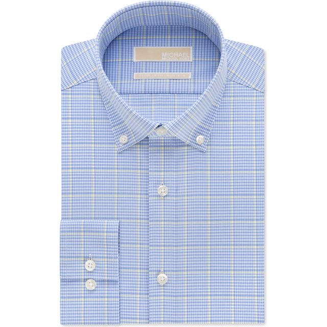 Camisa de vestir con Botones a cuadros minerales Michael Kors Hombre mineral 17