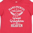 thumbnail image 4 of Inktastic Handpicked for Earth by My Great Grandma in Heaven Boys or Girls Toddler T-Shirt, 4 of 5