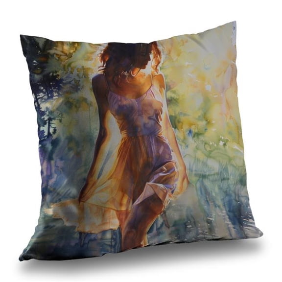 MWW C1PO18180OCF4D 18 x 18 in. Out of the Water - White Outdoor Throw Pillow for Home Decor