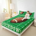 thumbnail image 4 of Manfei Teens Rugby Ball Sport Twin Sheet Sets,Touchdown Sport Game Twin Fitted Sheet,Boys Ball Gaming Flat Sheet For Kids,Super Cozy Room Decor,3-Piece, 4 of 7