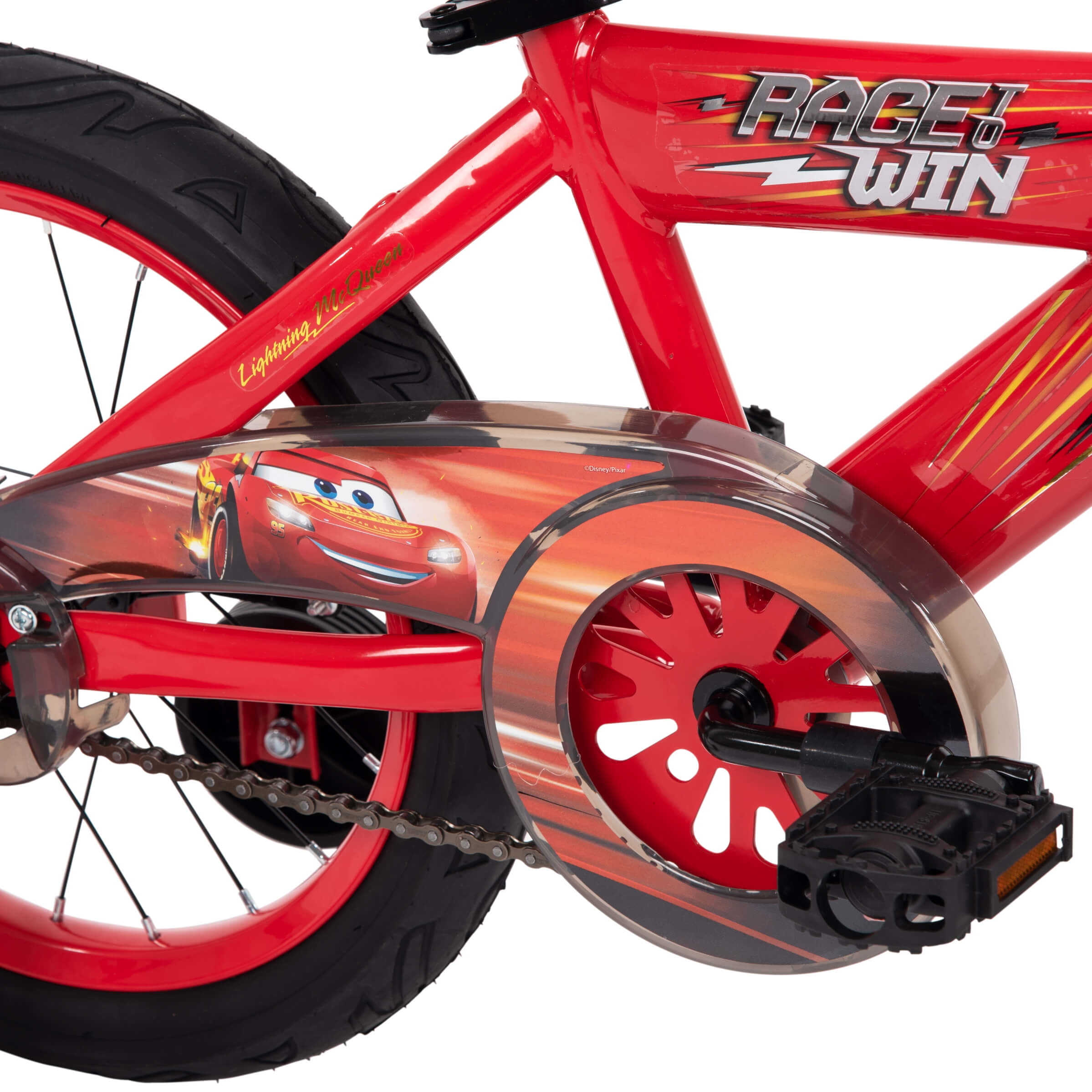 16" Disney / Pixar McQueen EZ Build Kids Bike with Sounds, Red Walmart.com