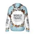 thumbnail image 3 of Gaeub World Travel Men's and Women's UPF 50+ Long-Sleeved Sun Protection Clothing, Fishing Shirt Long Sleeve Zip - Medium, 3 of 9