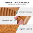 thumbnail image 3 of MasteelfCA 1PC Hair Detangling Comb Natural Wooden Comb Decorative Home Hair Salon Comb, 3 of 7