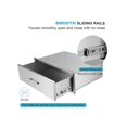 thumbnail image 3 of DIOSMIO Stainless Steel Outdoor Kitchen Drawer, 30x10H Flush Mount Single Drawer, Perfect for Outdoor BBQ/Storage Cabinet/Grill Station,1Layer Design, 3 of 5