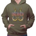 thumbnail image 2 of Wings Dreamer Hoodie Sweatshirt Unisex 4X-Large Military Green, 2 of 5