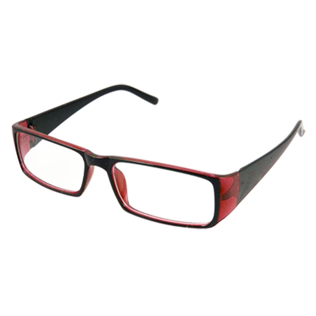 Blk Red Frame Rectangular Clear Lens Ladies Eyeglasses Walmart Canada