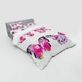 thumbnail image 3 of Ambesonne Watercolor Bedding Set 3 Pcs, Butterflies Spring Time, Twin XL, Pale Blue Black Pink, 3 of 3