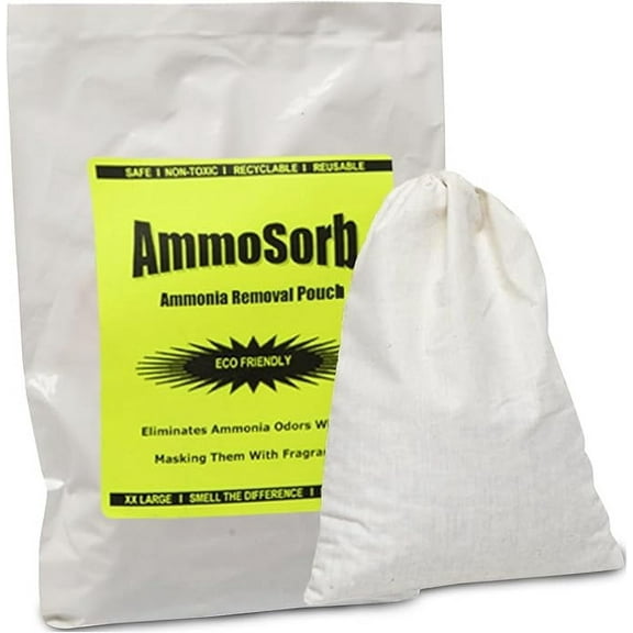 AMMOSORB Reusable Ammonia Odor Eliminator Deodorizer Pouch: Treats 150 Sq. ft.
