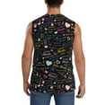 thumbnail image 4 of Lsque I love you Mom Print Men's Cotton Blend Sleeveless Muscle Shirts (S-3XL)- Moisture Wicking, Odor Protection, UPF 30+,X-Large, 4 of 8