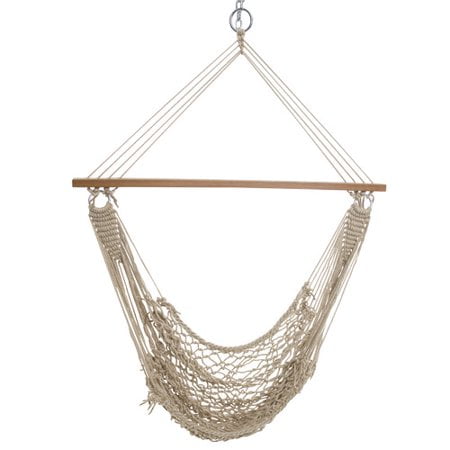 - Castaway Hammocks Single Cotton Rope Swing