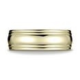 thumbnail image 5 of Benchmark� 7.5mm Comfort-fit High Polished Double Round Edge Carved Design Wedding Band Ring, 5 of 9