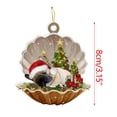 thumbnail image 3 of 1PC Christmas Stickers/Xmas Tree Hanging Pendants Decorative Exquisite Home Farmhouses Party Decor,H, 3 of 4