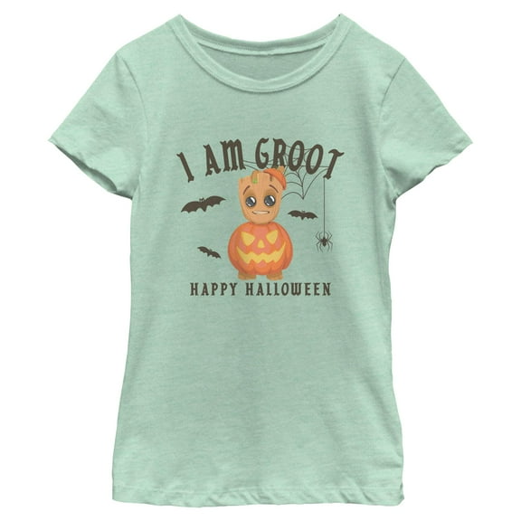 Girls Marvel I Am Groot Happy Halloween T Shirt