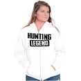 thumbnail image 4 of Hunting Legend Awesome Hunter Unisex Fleece Graphic Zip Up Hoodie Brisco Brands 4X, 4 of 5