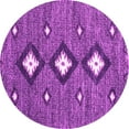thumbnail image 1 of Ahgly Company Indoor Round Abstract Pink Contemporary Area Rugs, 3' Round, 1 of 4