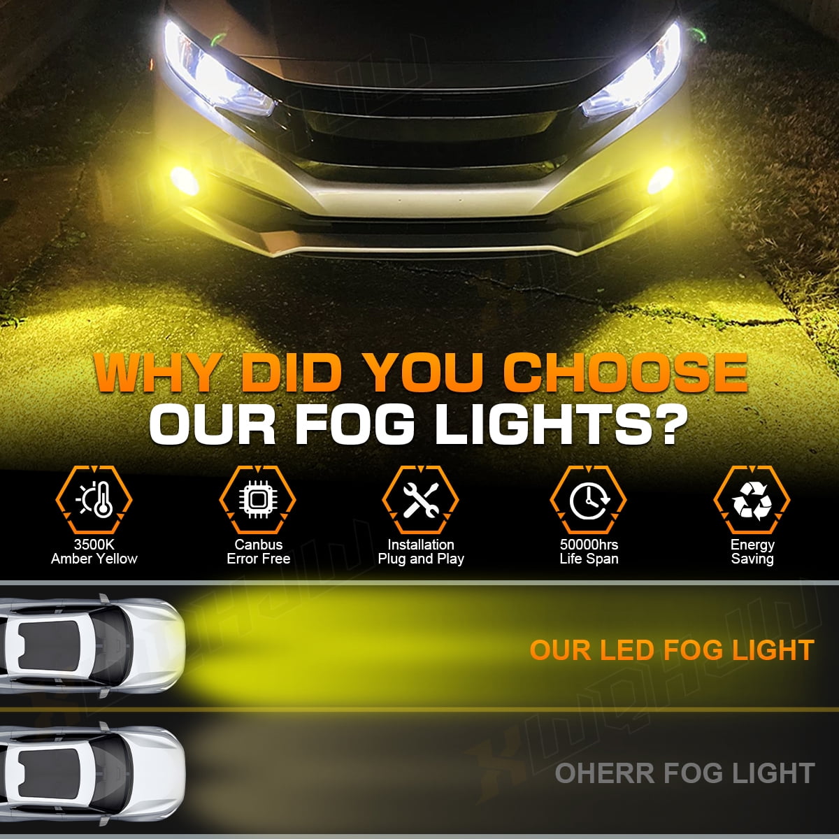 Pair Fog Lights LED Bumper Driving Lamp Assembly For TOYOTA 4RUNNER 2010-2013