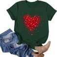 thumbnail image 5 of Aloohaidyvio Womens Lover Heart Graphic Shirt Valentines Day Funny Couple Matching Casual Short Sleeve Gift Tee Tops, 5 of 5
