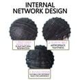 thumbnail image 5 of Dengmore Wig Women's Wine Red Long Curly Hair Large Wig Headcover 26.7 Inch Heat Resistant Synthetic Fiber with Stretchy Lace & Adjustable Elastic Bands, 5 of 8