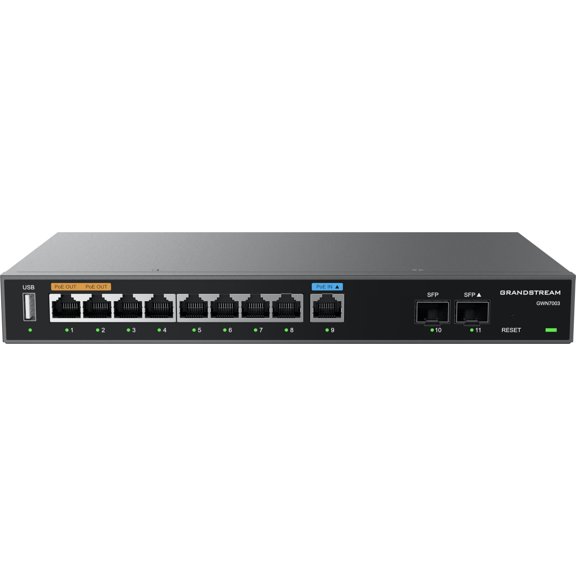Router Grandstream GWN7003 de 11 puertos Gigabit y VPN
