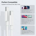 thumbnail image 6 of 100W/5A Apple USB C to USB C Cable 2Pack/10FT, Replacement Type C Charger Cord for MacBook Pro 16, 15, 14, 13 inch, MacBook Air 2020/2019/2018,iPad Pro/Air, Compatible All PD USB C Charger, 6 of 7