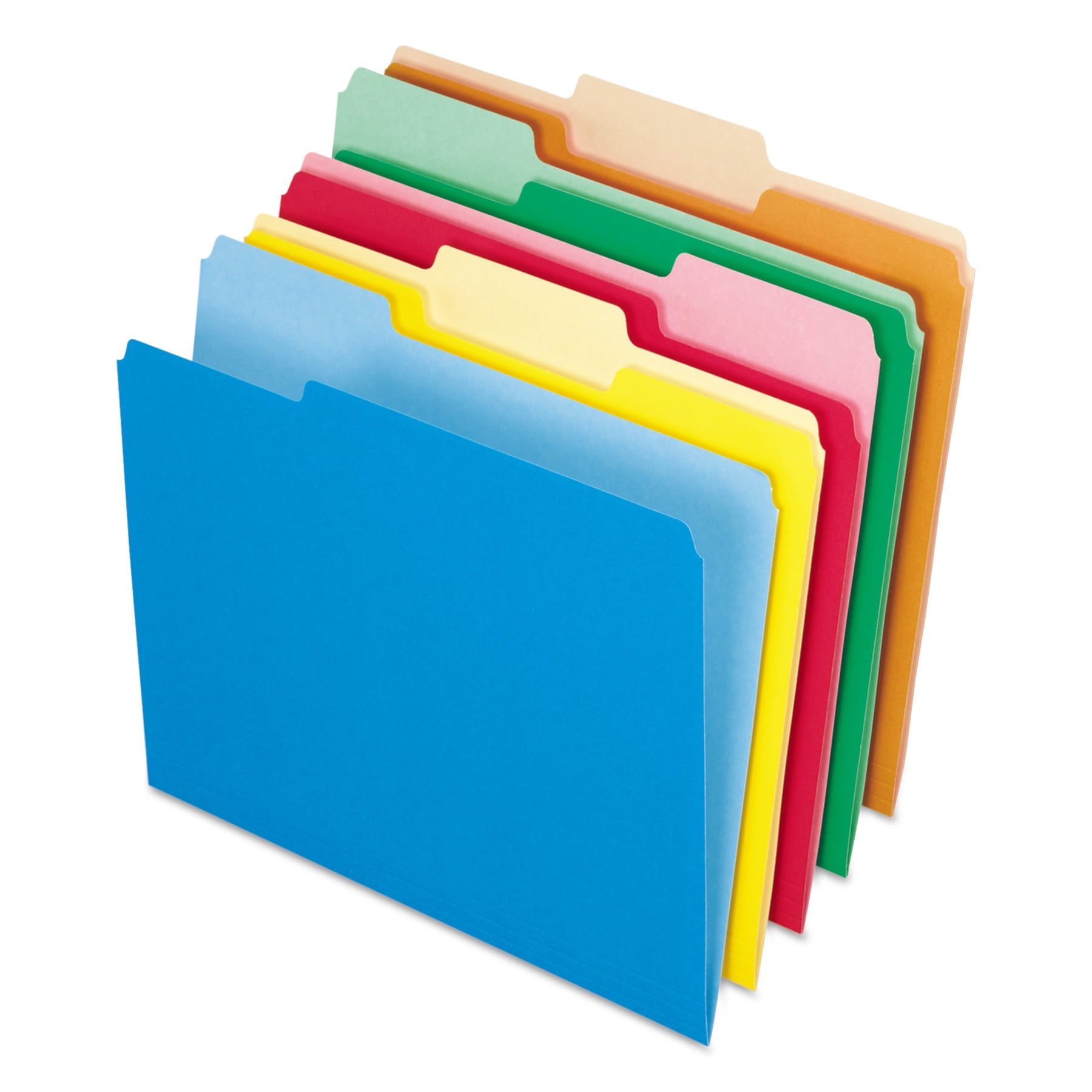 Pendaflex Interior File Folders 1/3 Cut Top Tab Letter Red 100/Box 421013RED