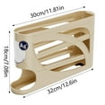 thumbnail image 3 of SHAGUOZHOU Small Dish Rack for Stainless Steel Laundry Drying Rack over The Door Automatic Rolling Egg Holder For Refrigerator – Slide Out Egg Storage Container Kitchen Organizer For Fridge Side, 3 of 8