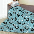 thumbnail image 6 of Sikiie Cute Dog Footprints Ultra-Soft Micro flannel Blanket Luxury All Seasons Warm Blanket for Bedding Sofa and Travel (4 sizes)-40"x30", 6 of 7