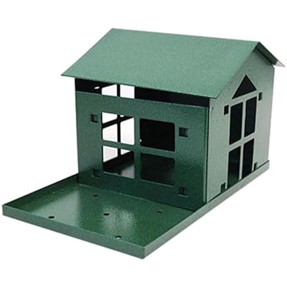 Peanut Pantry Squirrel Feeder - Heavy Duty Steel - Premium Verdigris Finish - Made in USA (SQF1)$$Garden & Patio