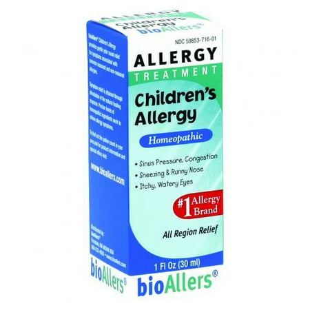 bioAllers Children's Allergy Treatment, 1 Fl Oz (Best Homeopathic Medicines For Throat)