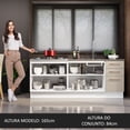 thumbnail image 5 of Kit de Cocina MADESA 2 Muebles 3 Cajones 4 Puertas Blanco/Crema Agata, 5 of 5