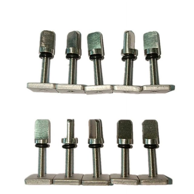 JM Tornillos para tablas de surf, tornillos para aletas de longboard, 10 piezas Accesorios para tablas de surf Kit de reemplazo de placa de acero inoxidable duradero para paleta de longboard JM