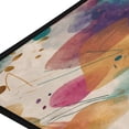 thumbnail image 3 of 39x20 Inch Non-Slip Floor Mat Hallway Runner Rug Entrance Floor Mat Runner for Kitchen and Living Room Teal and Orange Abstract Shapes, 3 of 8