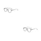 thumbnail image 2 of Sonducket Moda Anti-luz azul Gafas de sol Clásico Ligero Lente transparente Bisagra Hombre Mujer Vintage Anteojos Marco Gafas Negro 2piezas, 2 of 6