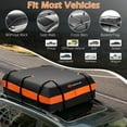 thumbnail image 3 of Goplus 21 Cubic Feet Car Roof Bag Rooftop Cargo Carrier Waterproof Soft Top Luggage Bag, 3 of 11