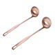 thumbnail image 4 of EeaseMX Juego de 2 utensilios de cocina de acero inoxidable, antiadherentes y resistentes al calor, con filtro y colador (oro rosa)., 4 of 7