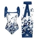 thumbnail image 2 of Traje De Baño Damas 2 piezas de traje de baño para mujer con cordones y vestido para deportes acuáticos (cordones blancos S) Tmvgtek Para Estrenar, 2 of 8
