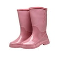 thumbnail image 6 of Segolike Rain Boots for Women Garden Boots Waterproof Trendy Reusable Anti Slip Rainboots for Travel Fishing Camping Wet Country Roads 37, 6 of 8