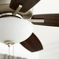 thumbnail image 3 of 70525-80-Quorum Lighting-Breeze - 52 Inch 5 Blade Ceiling Fan with Bowl Light Kit-Aged Brass Finish-Dark Oak/Walnut Blade Color, 3 of 3